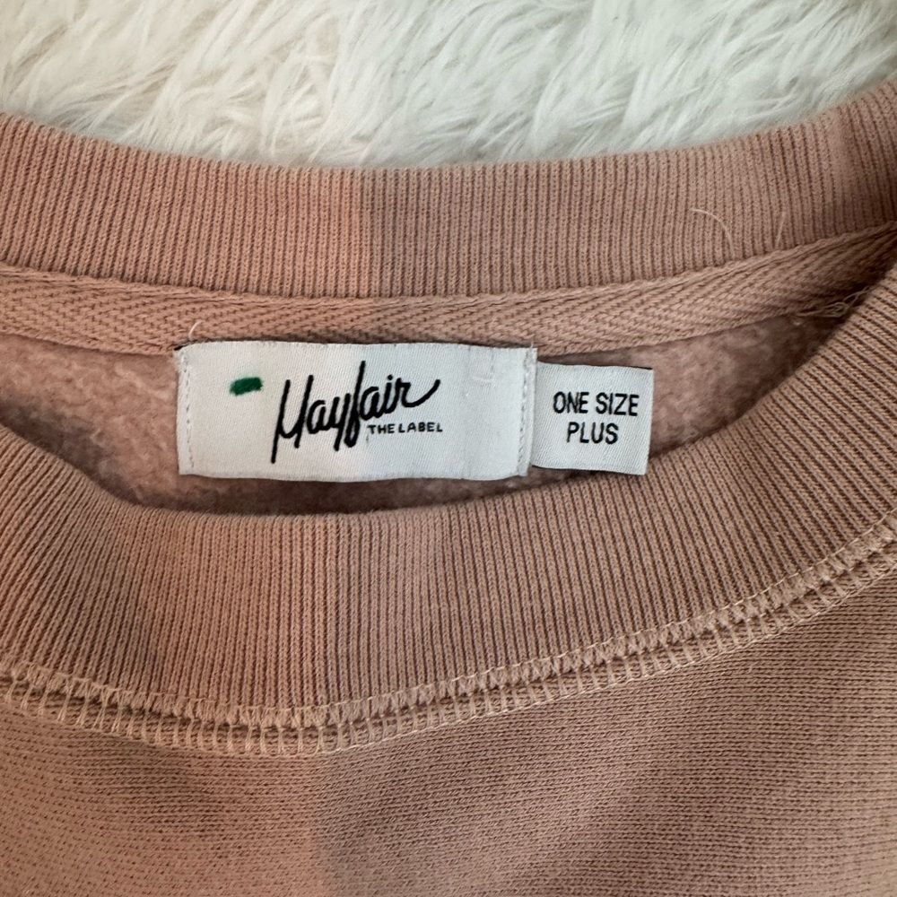Mayfair The Label Group Self Love Club Sweatshirt Size OS - Picture 9 of 12